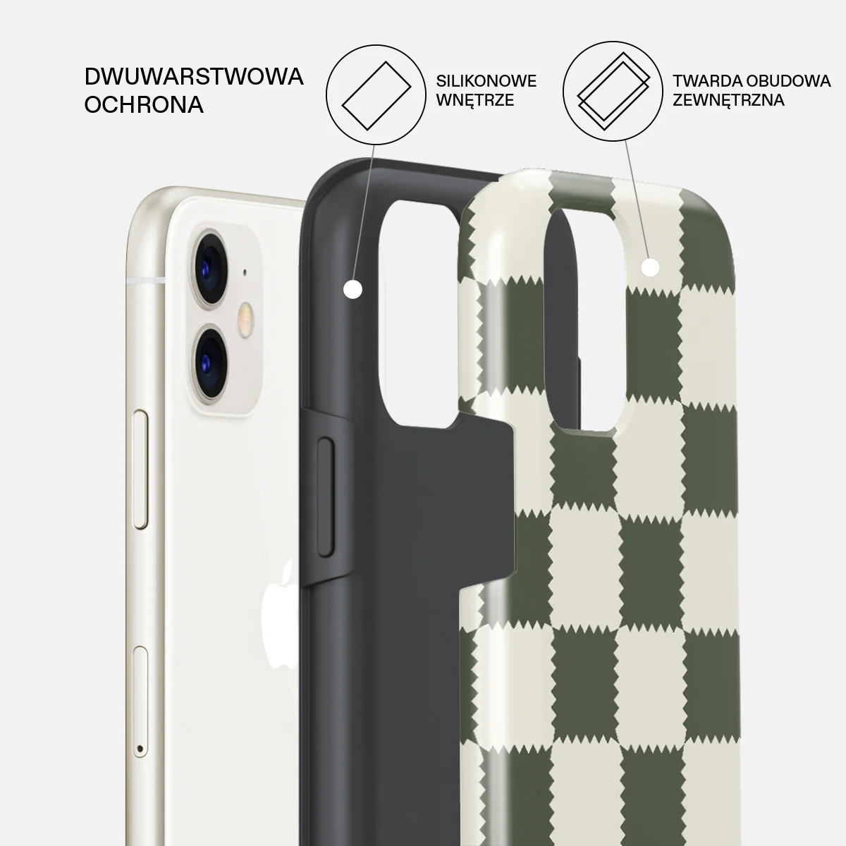 Retro Grid - iPhone 11 Etui - Image 2