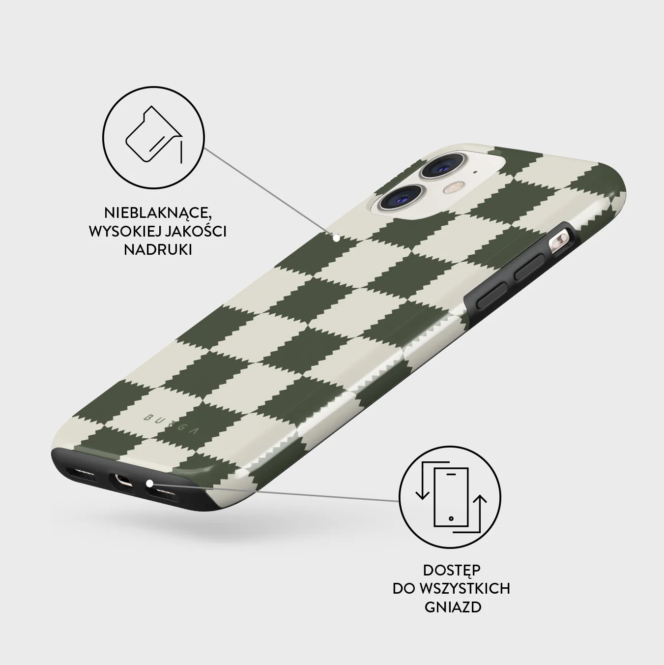 Retro Grid - iPhone 11 Etui - Image 3