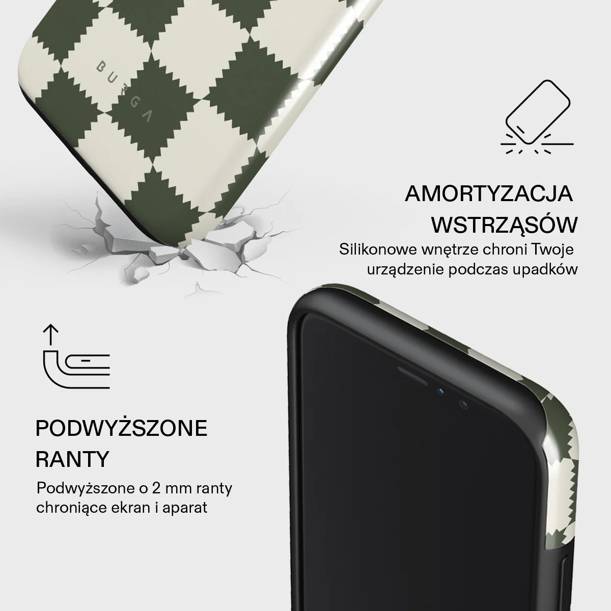 Retro Grid - iPhone 11 Etui - Image 4