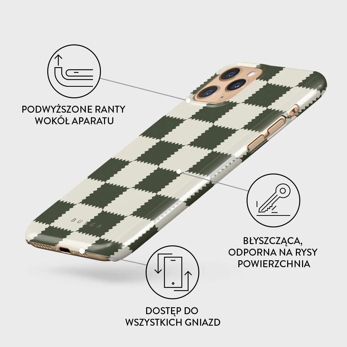 Retro Grid - iPhone 11 Pro Max Etui - Image 3