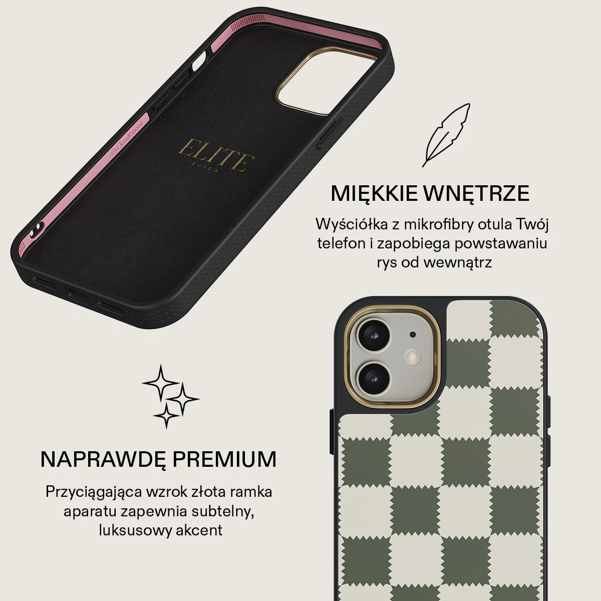 Retro Grid - iPhone 12 Etui - Image 10