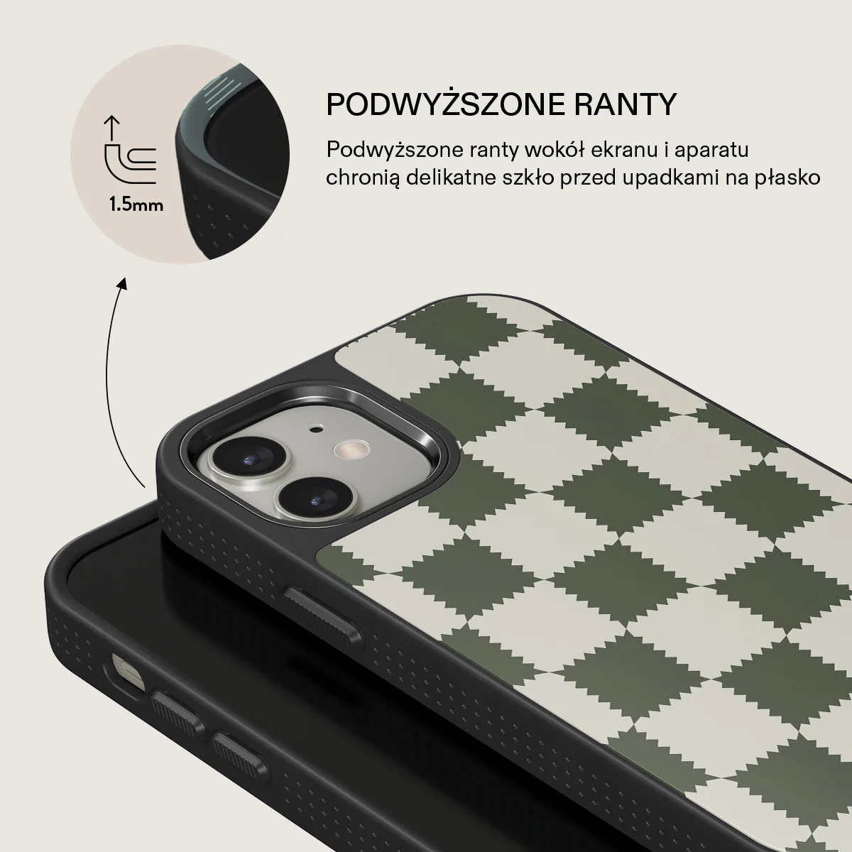Retro Grid - iPhone 12 Etui - Image 15