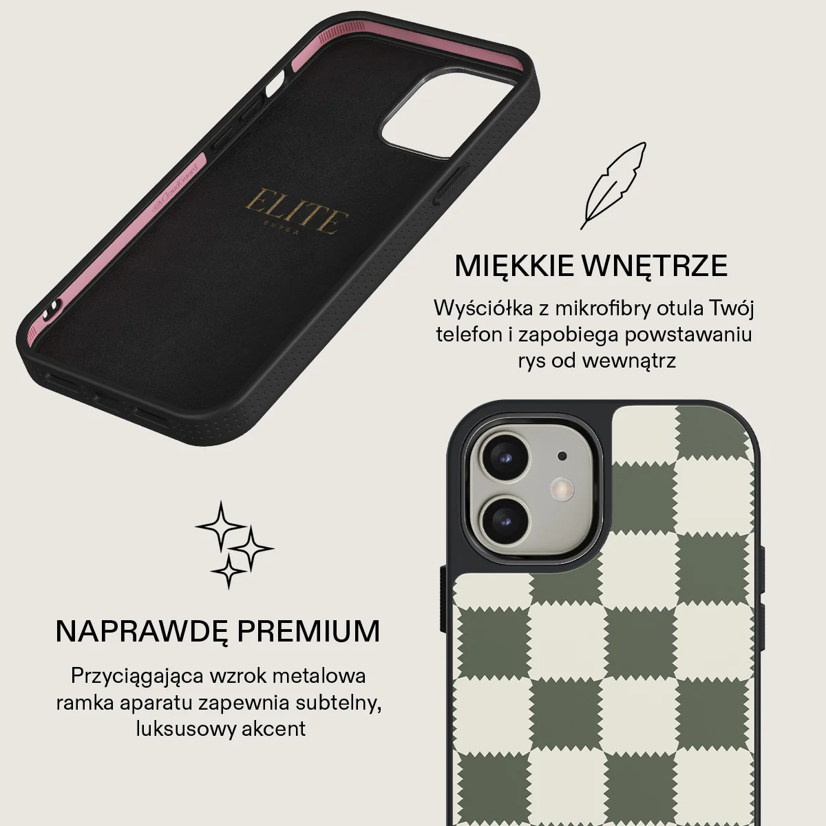 Retro Grid - iPhone 12 Etui - Image 17