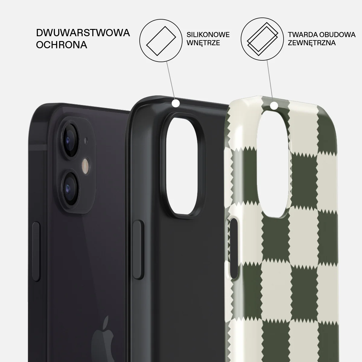 Retro Grid - iPhone 12 Etui - Image 2