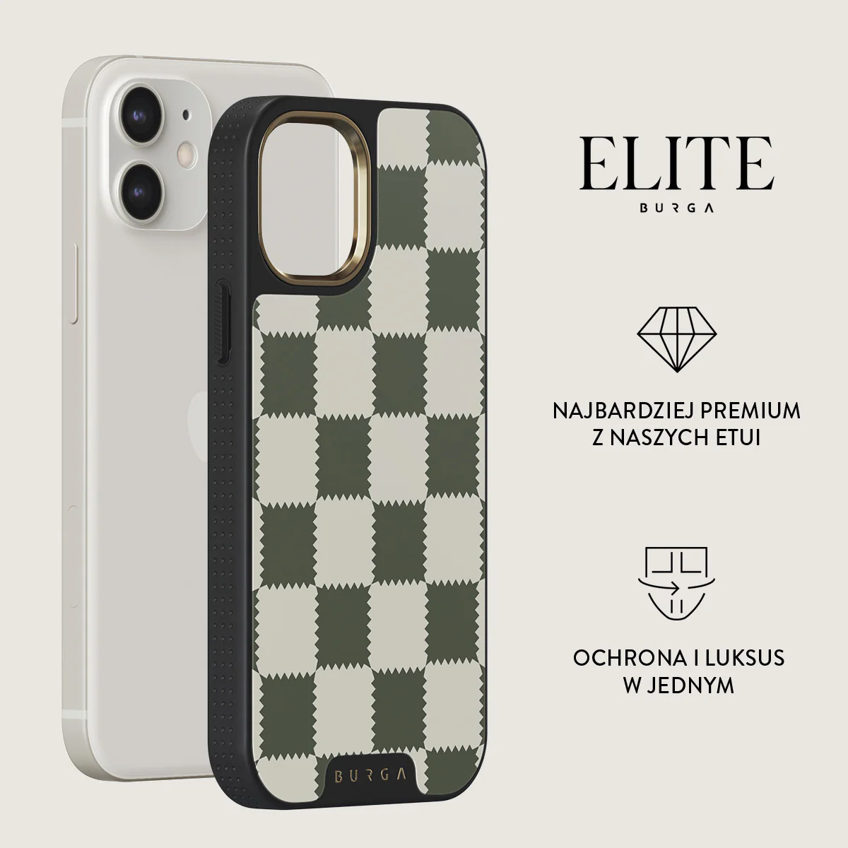 Retro Grid - iPhone 12 Etui - Image 6