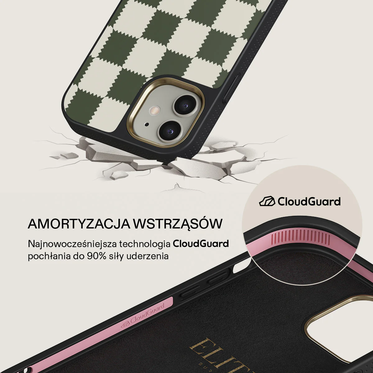 Retro Grid - iPhone 12 Etui - Image 7
