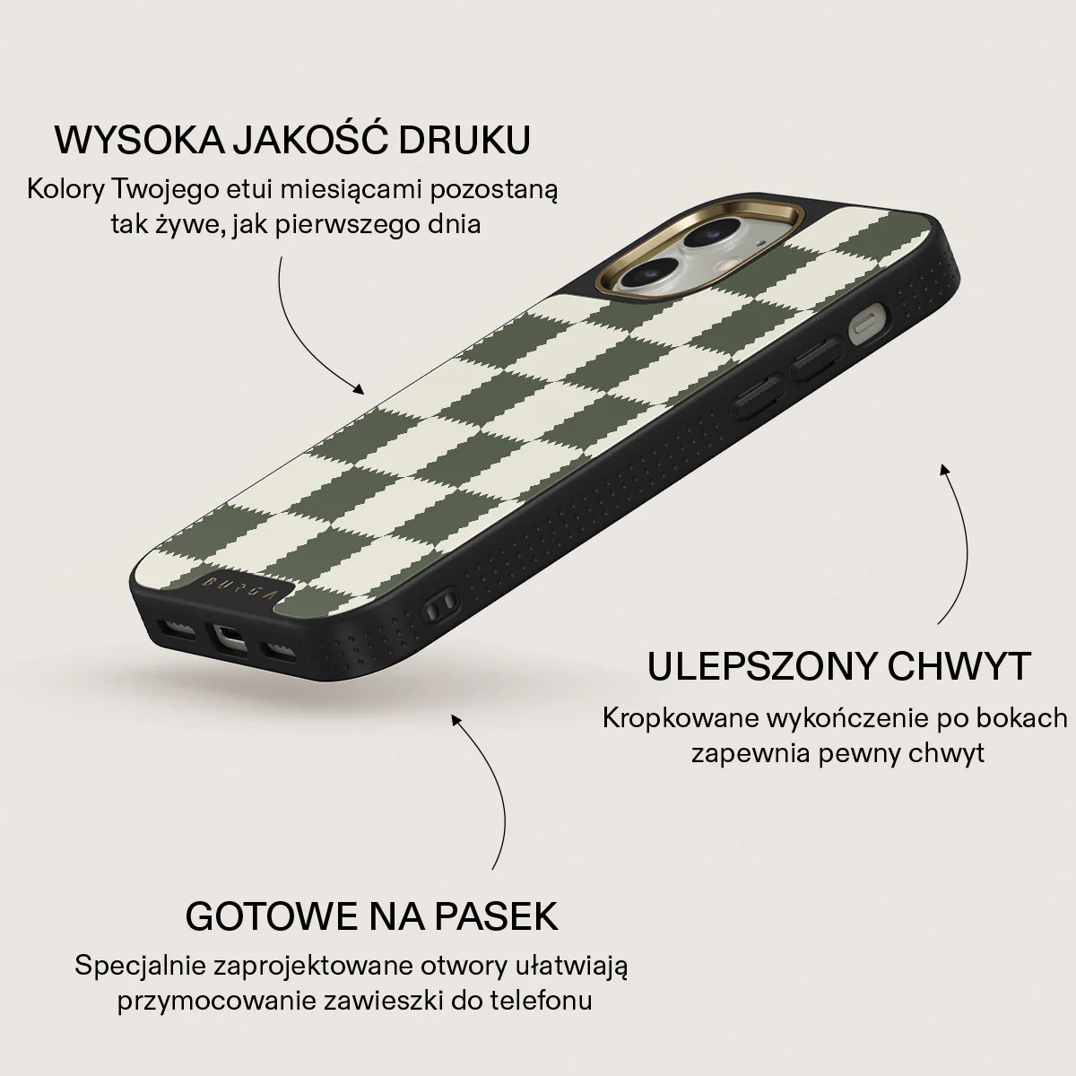 Retro Grid - iPhone 12 Etui - Image 9