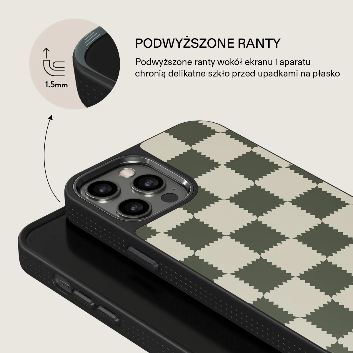 Retro Grid - iPhone 12 Pro Etui - Image 15
