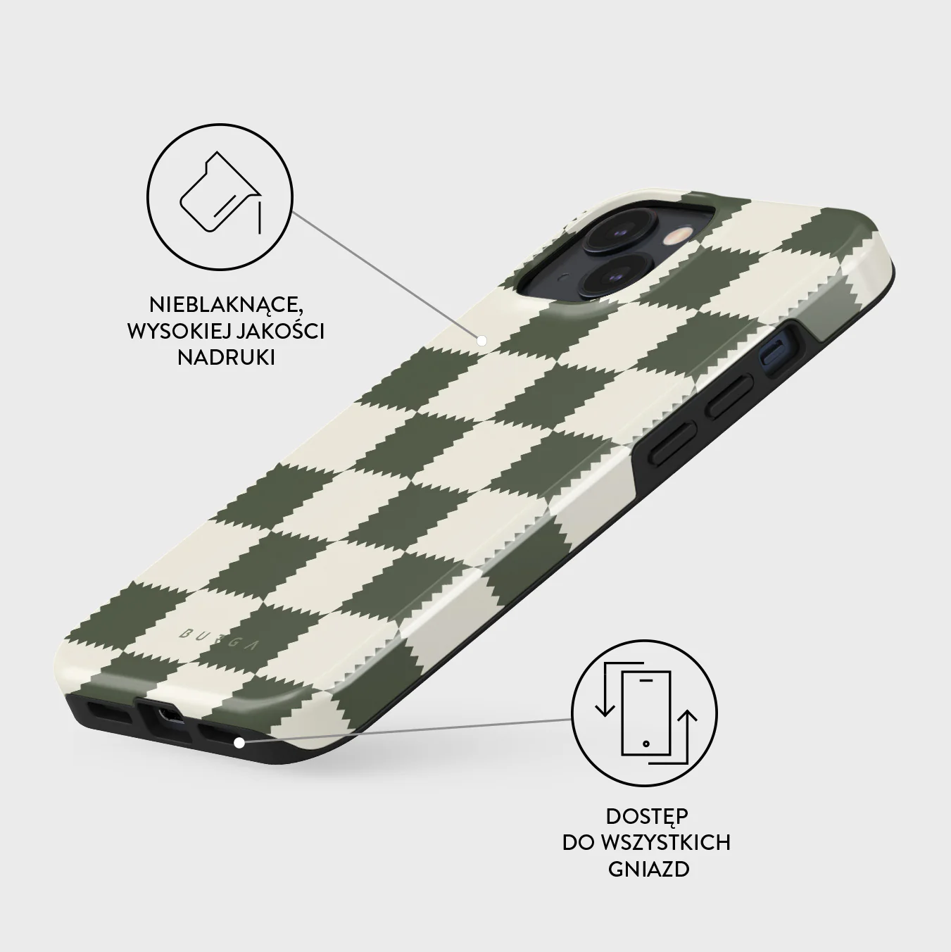 Retro Grid - iPhone 13 Mini Etui - Image 3