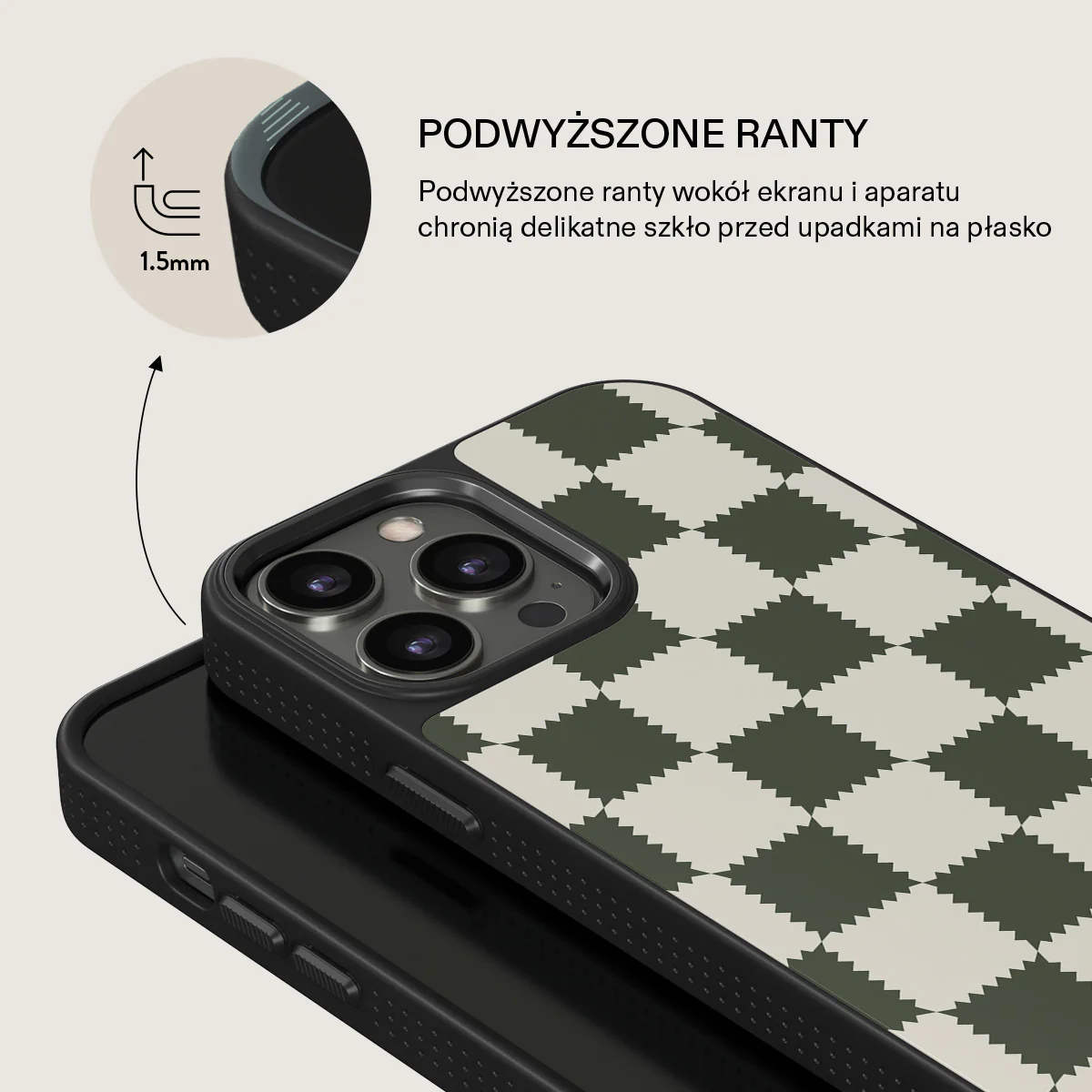 Retro Grid - iPhone 13 Pro Max Etui - Image 15