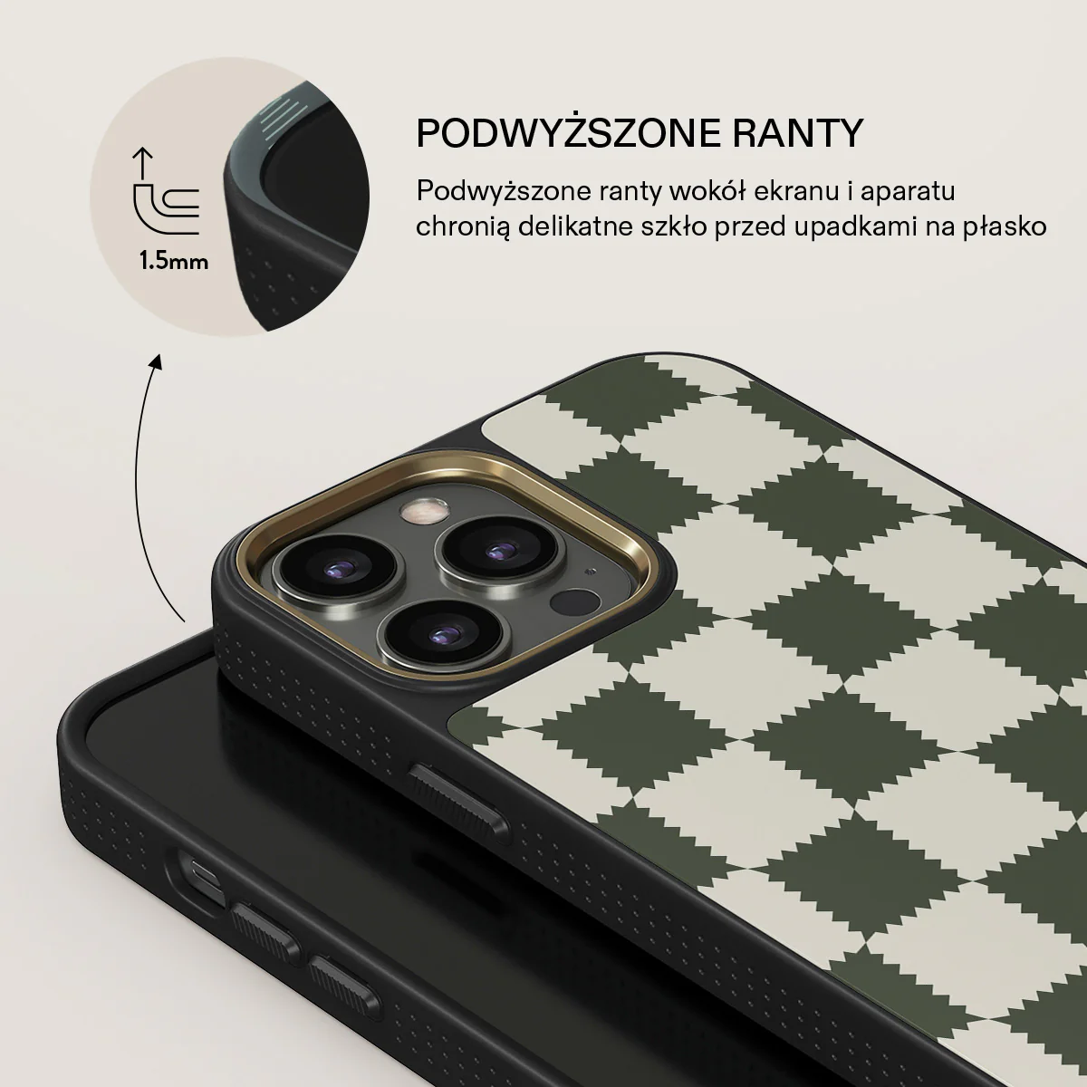 Retro Grid - iPhone 13 Pro Max Etui - Image 8