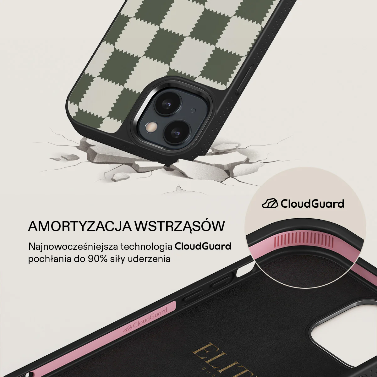 Retro Grid - iPhone 14 Etui - Image 14