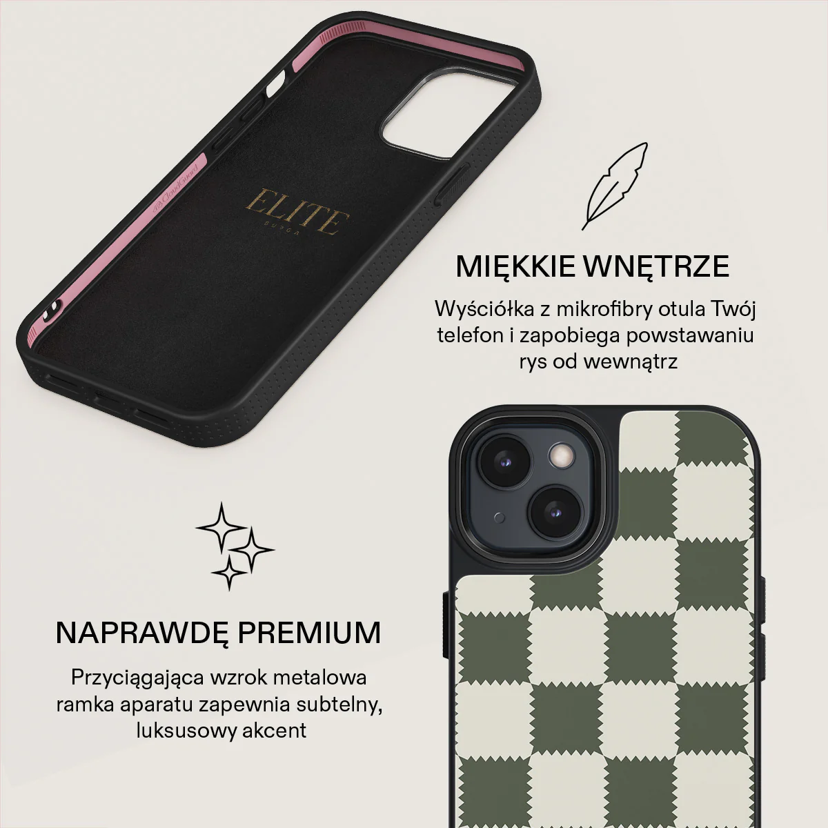 Retro Grid - iPhone 14 Plus Etui - Image 17