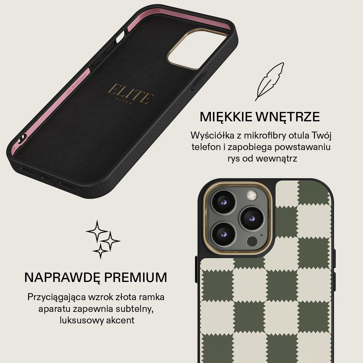 Retro Grid - iPhone 14 Pro Etui - Image 10