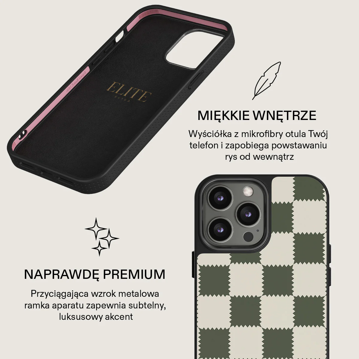 Retro Grid - iPhone 14 Pro Etui - Image 17