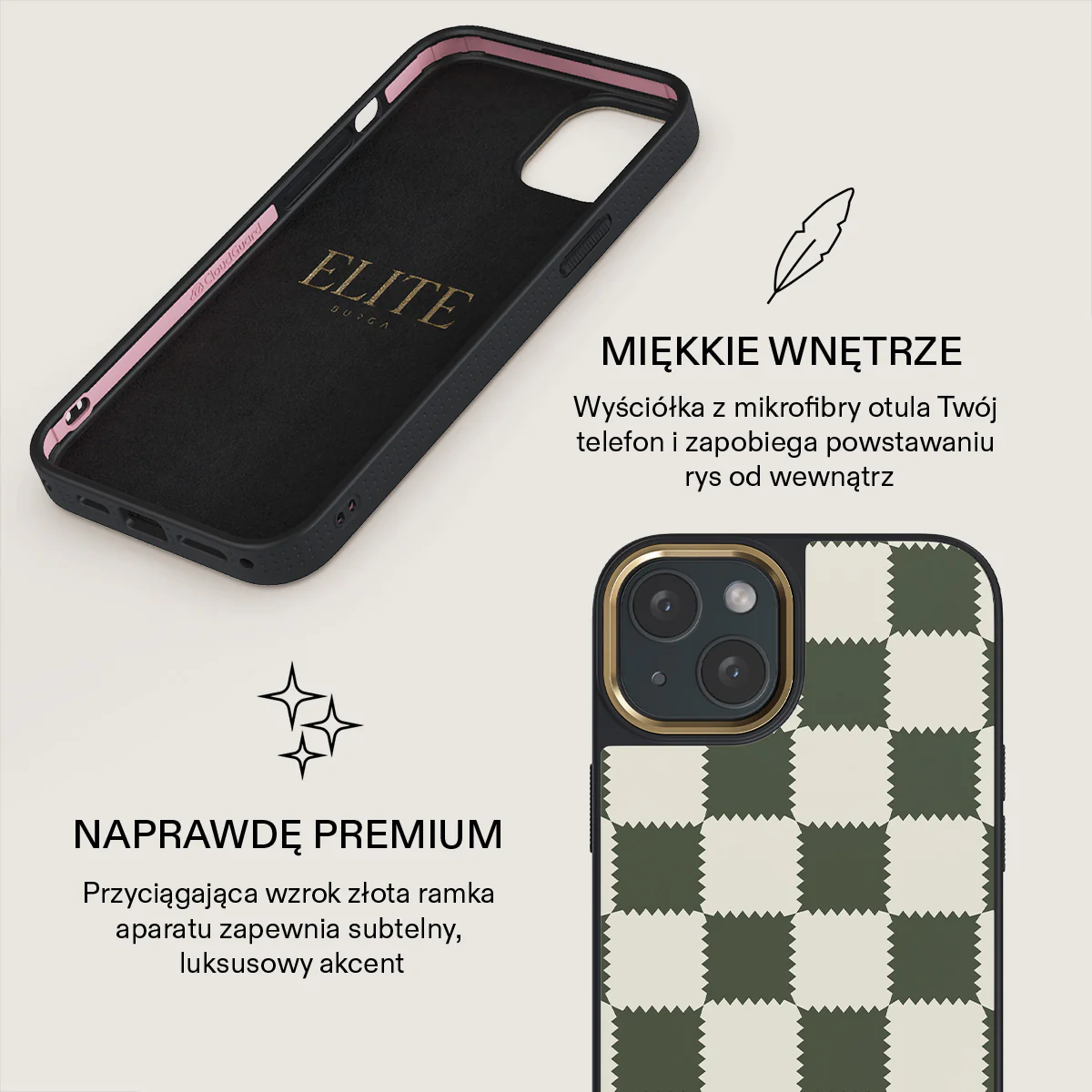 Retro Grid - iPhone 15 Plus Etui - Image 10
