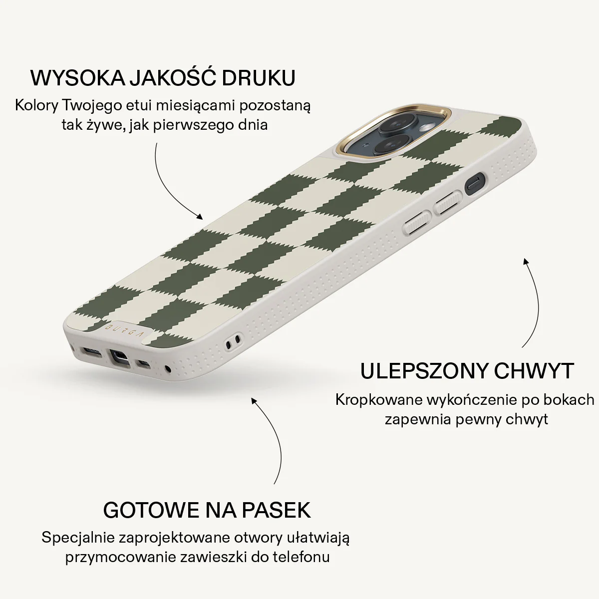 Retro Grid - iPhone 15 Plus Etui - Image 23