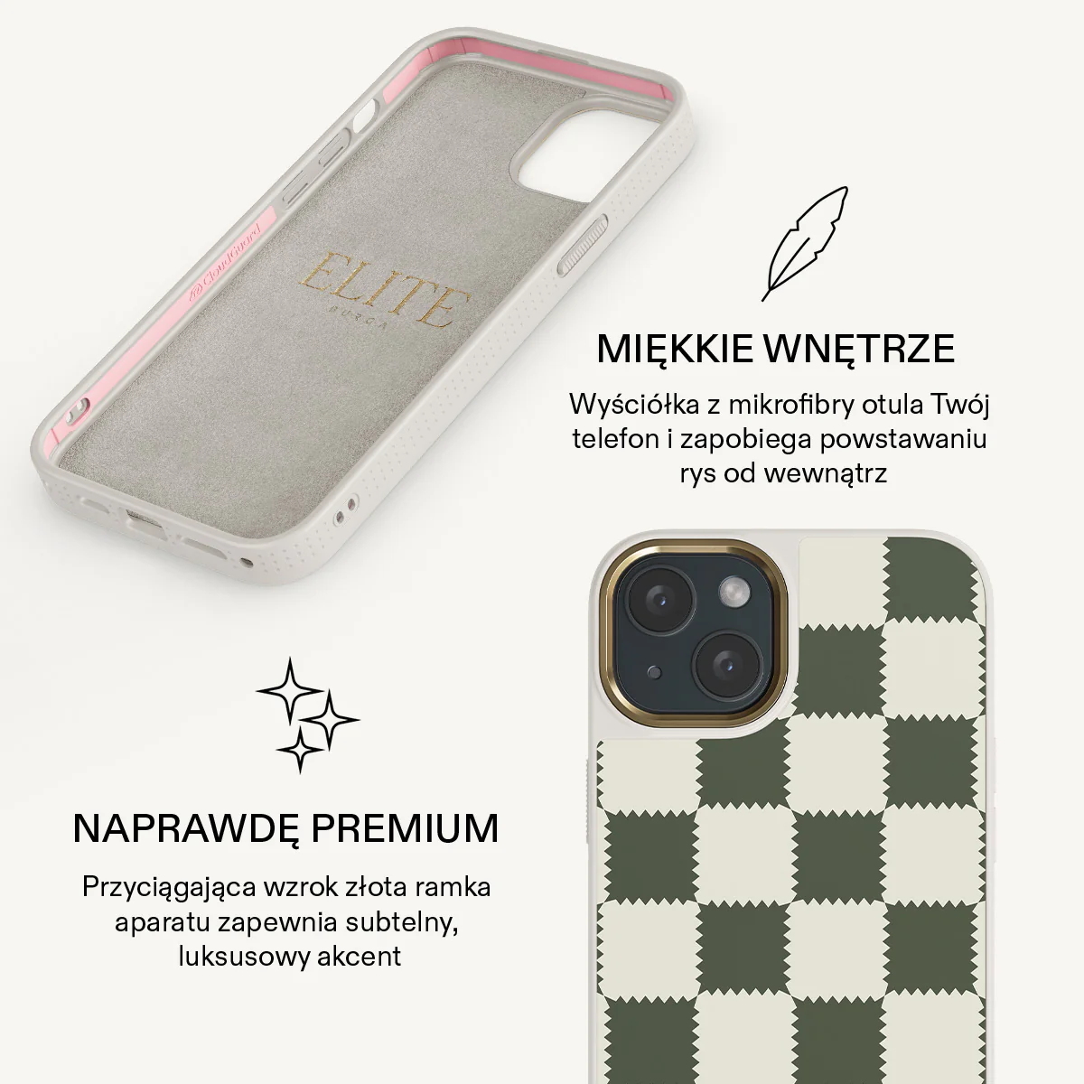 Retro Grid - iPhone 15 Plus Etui - Image 24