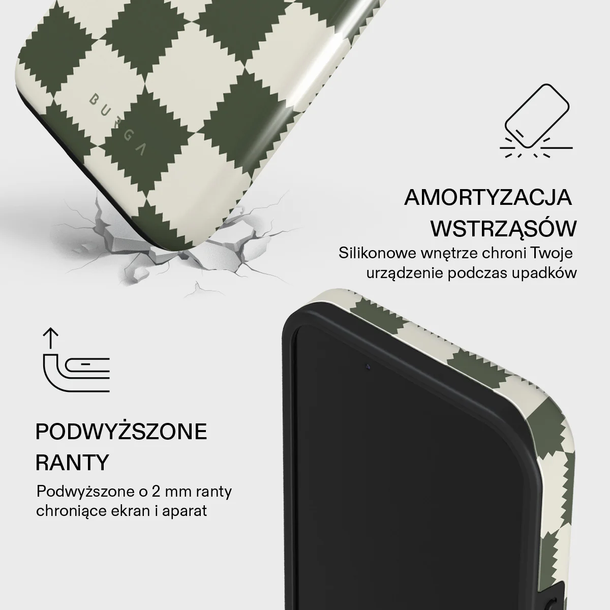 Retro Grid - iPhone 15 Plus Etui - Image 4