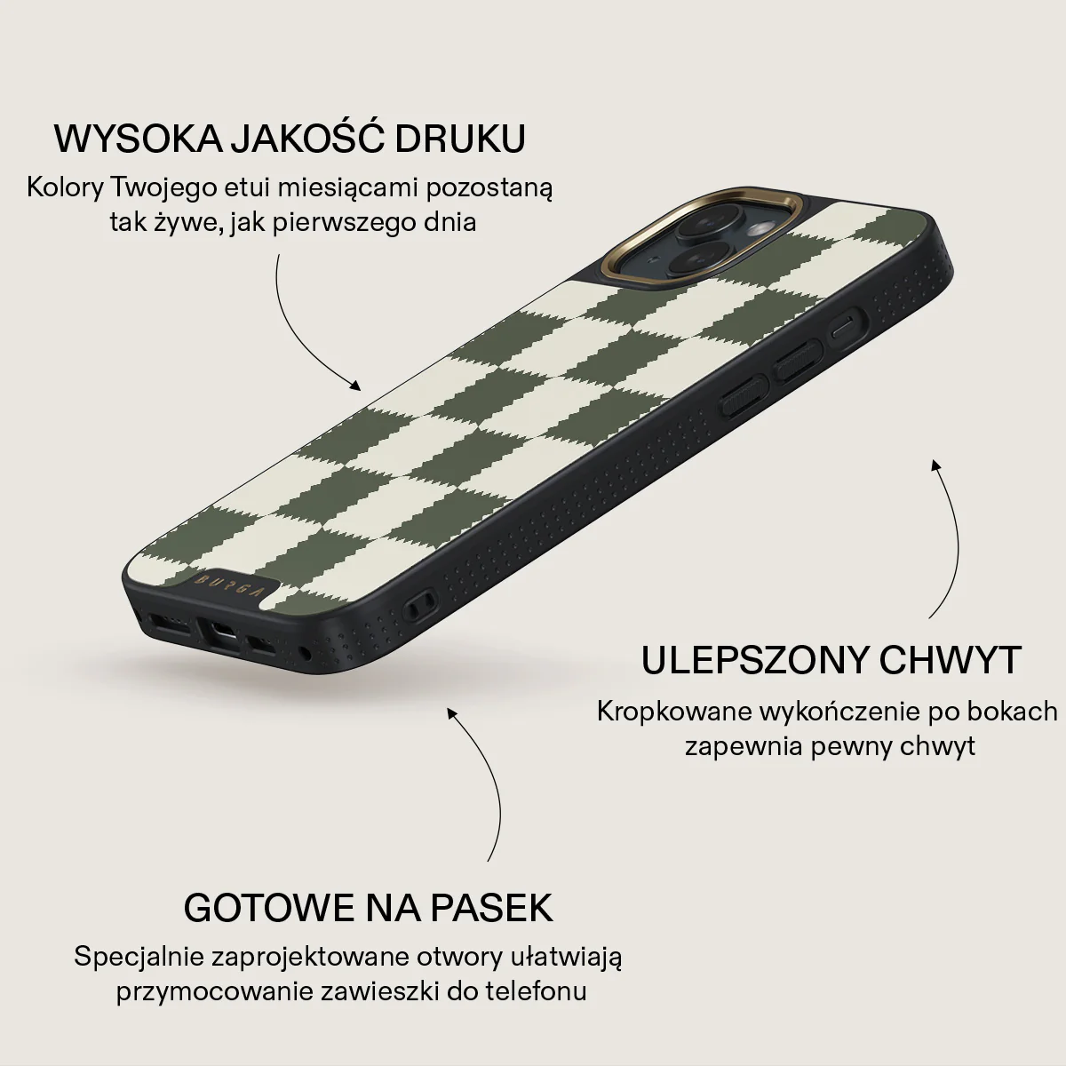 Retro Grid - iPhone 15 Plus Etui - Image 9
