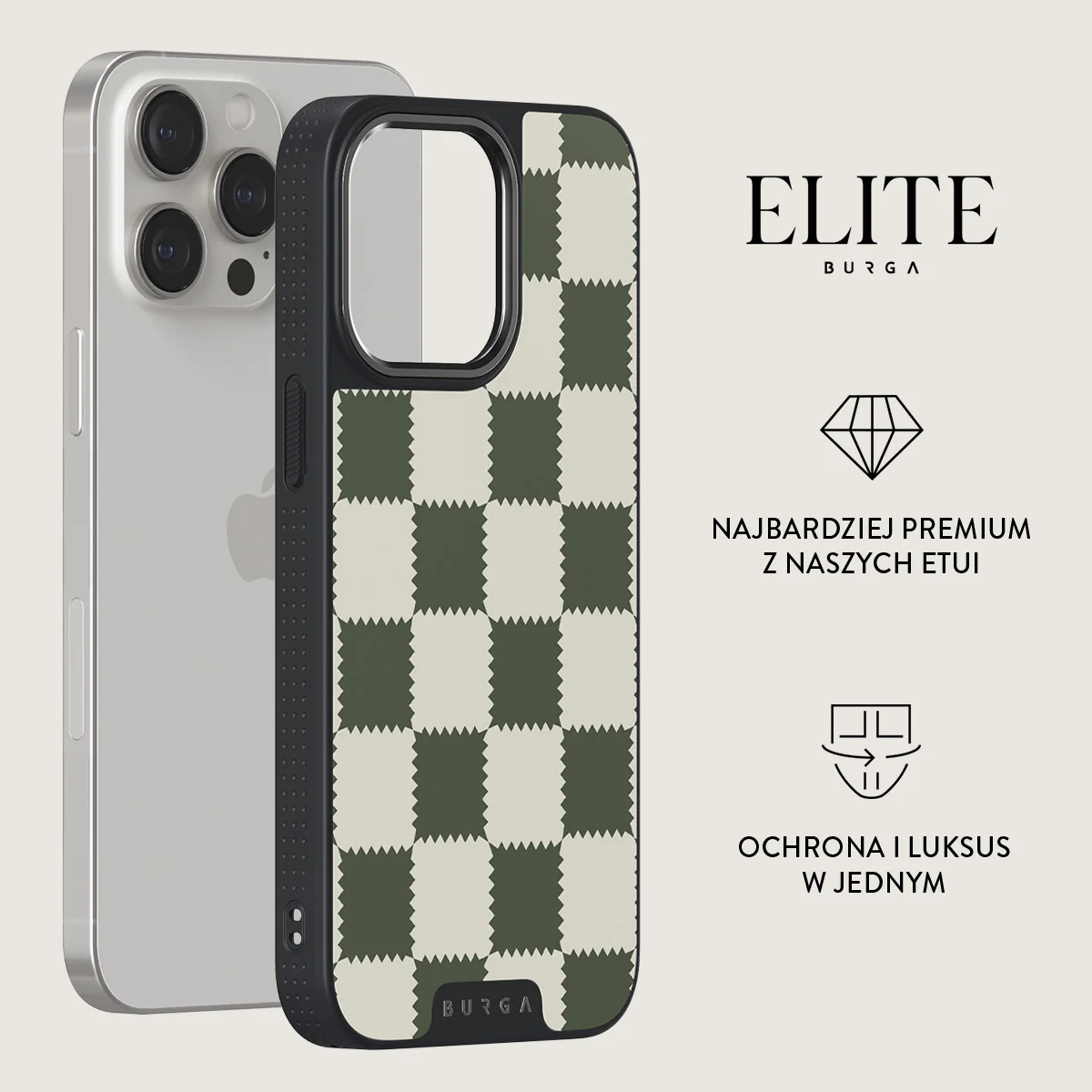Retro Grid - iPhone 15 Pro Etui - Image 13