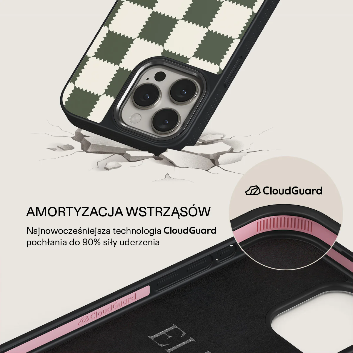 Retro Grid - iPhone 15 Pro Etui - Image 14