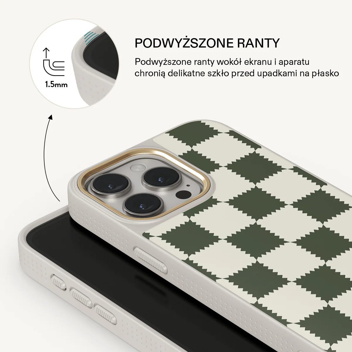Retro Grid - iPhone 15 Pro Etui - Image 22