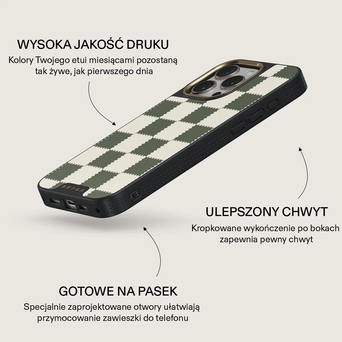 Retro Grid - iPhone 15 Pro Etui - Image 9