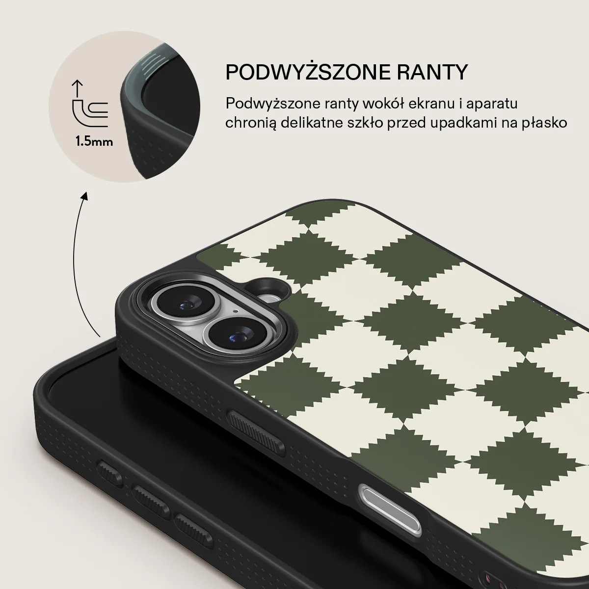 Retro Grid - iPhone 16 Etui - Image 16