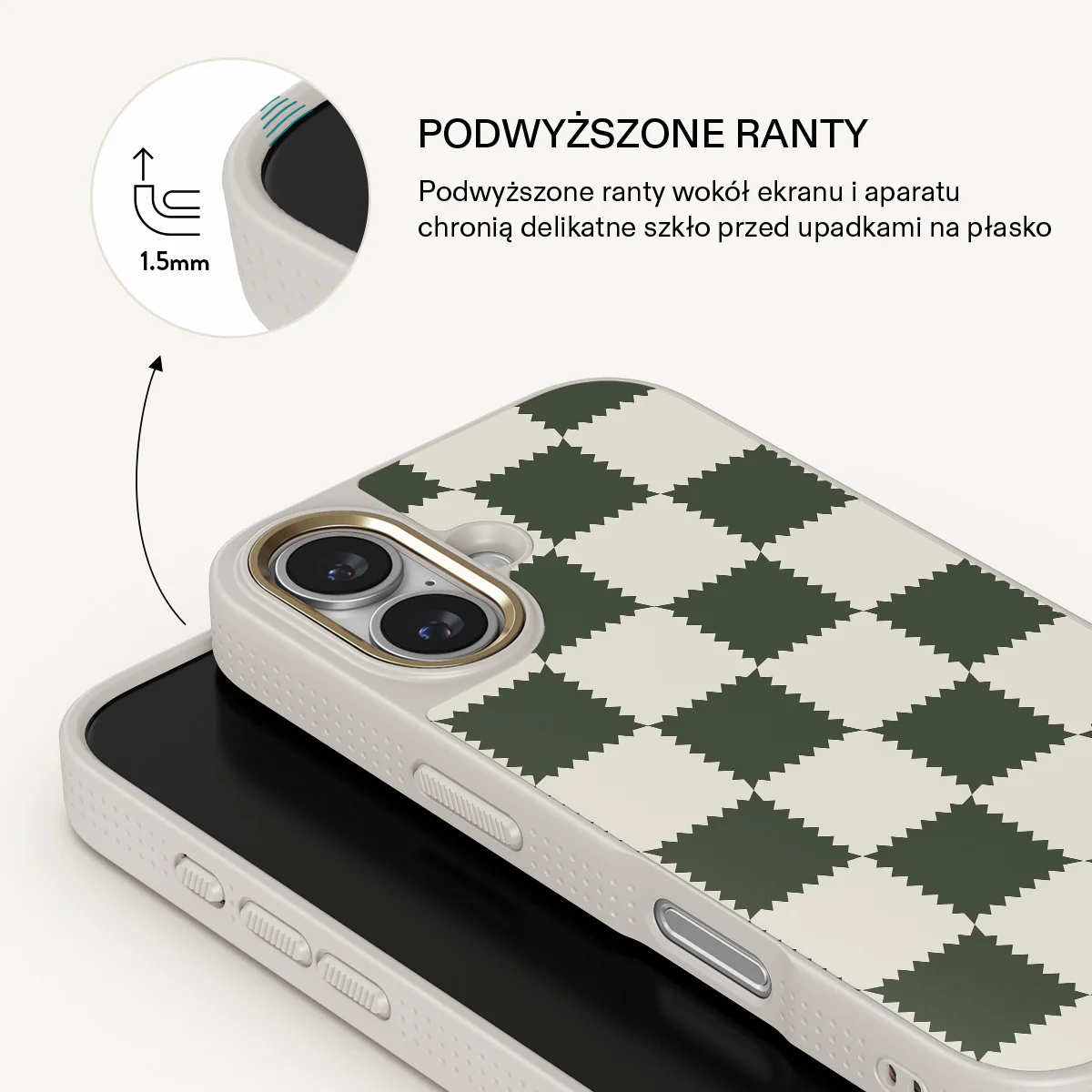 Retro Grid - iPhone 16 Plus Etui - Image 23