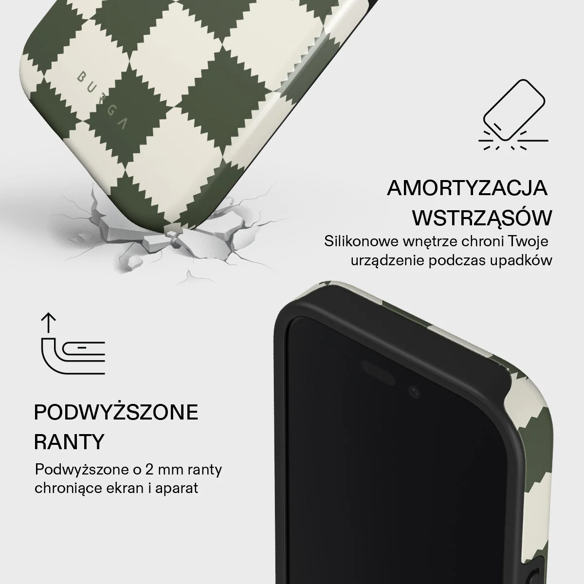 Retro Grid - iPhone 16 Plus Etui - Image 4