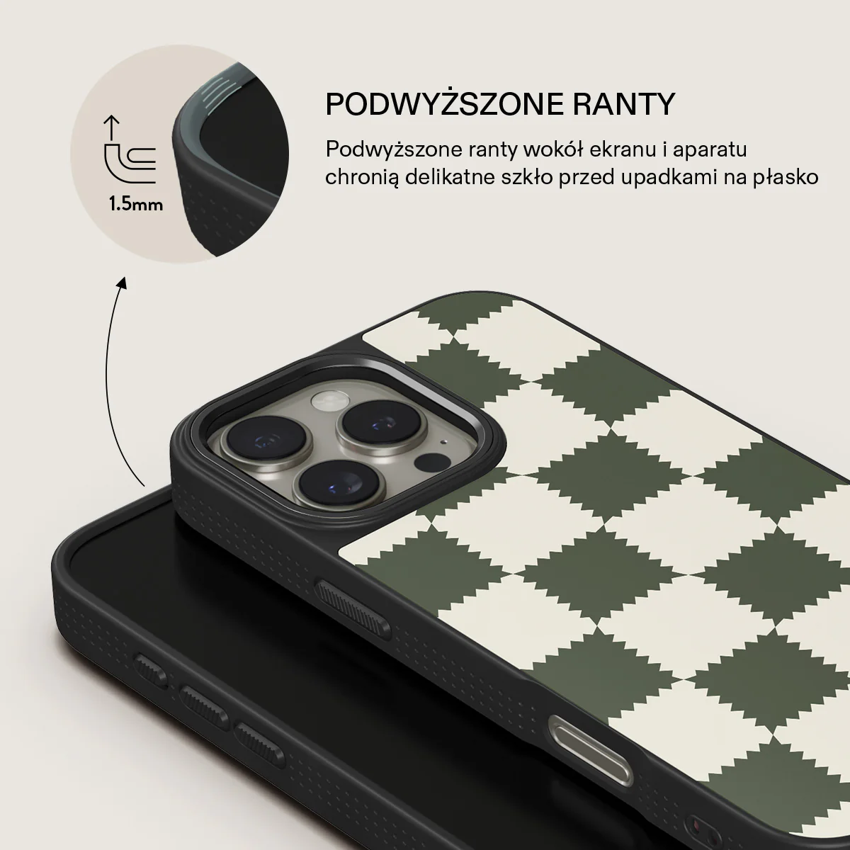 Retro Grid - iPhone 16 Pro Etui - Image 16