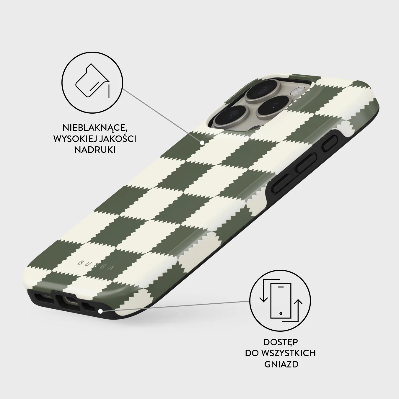 Retro Grid - iPhone 16 Pro Etui - Image 3