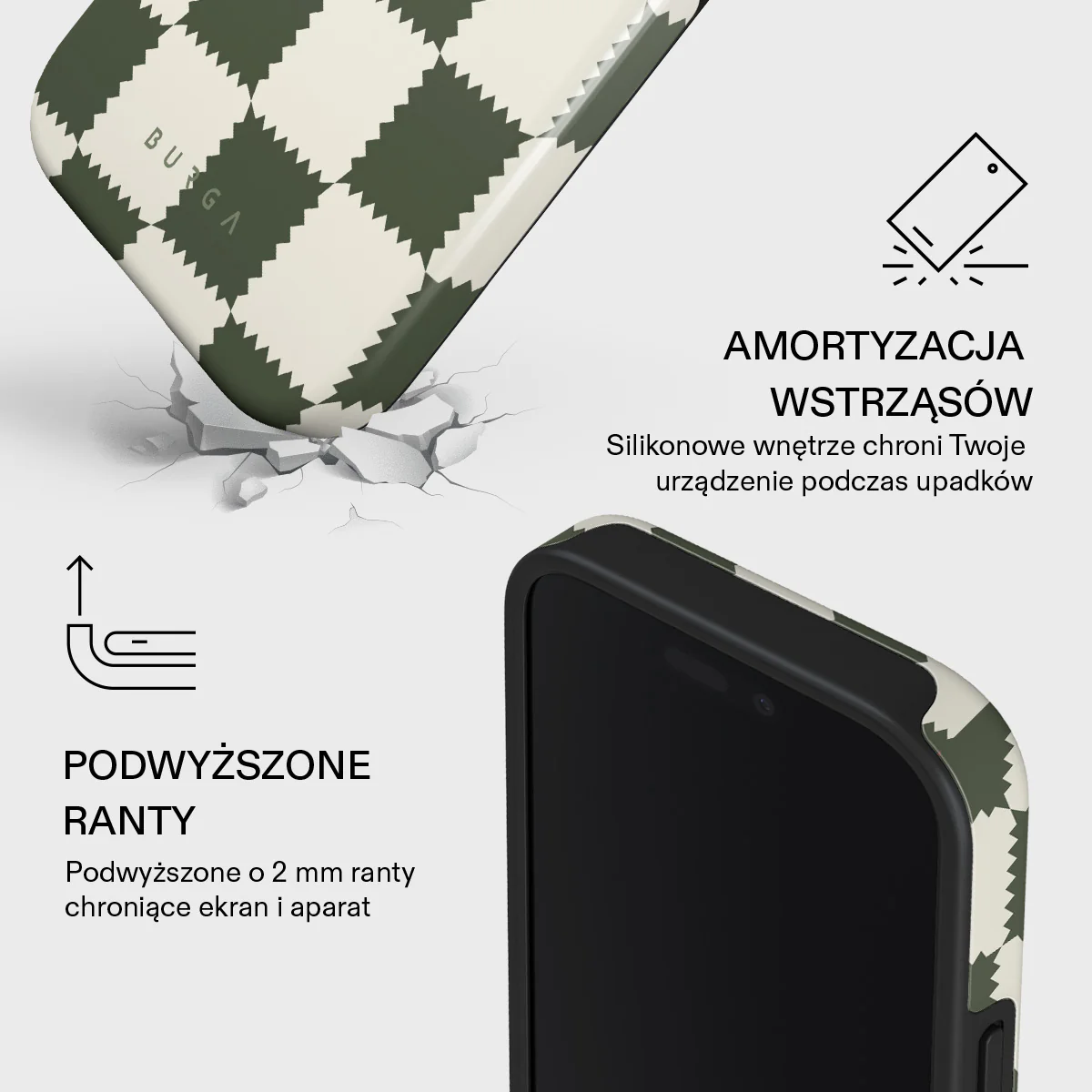 Retro Grid - iPhone 16 Pro Etui - Image 4