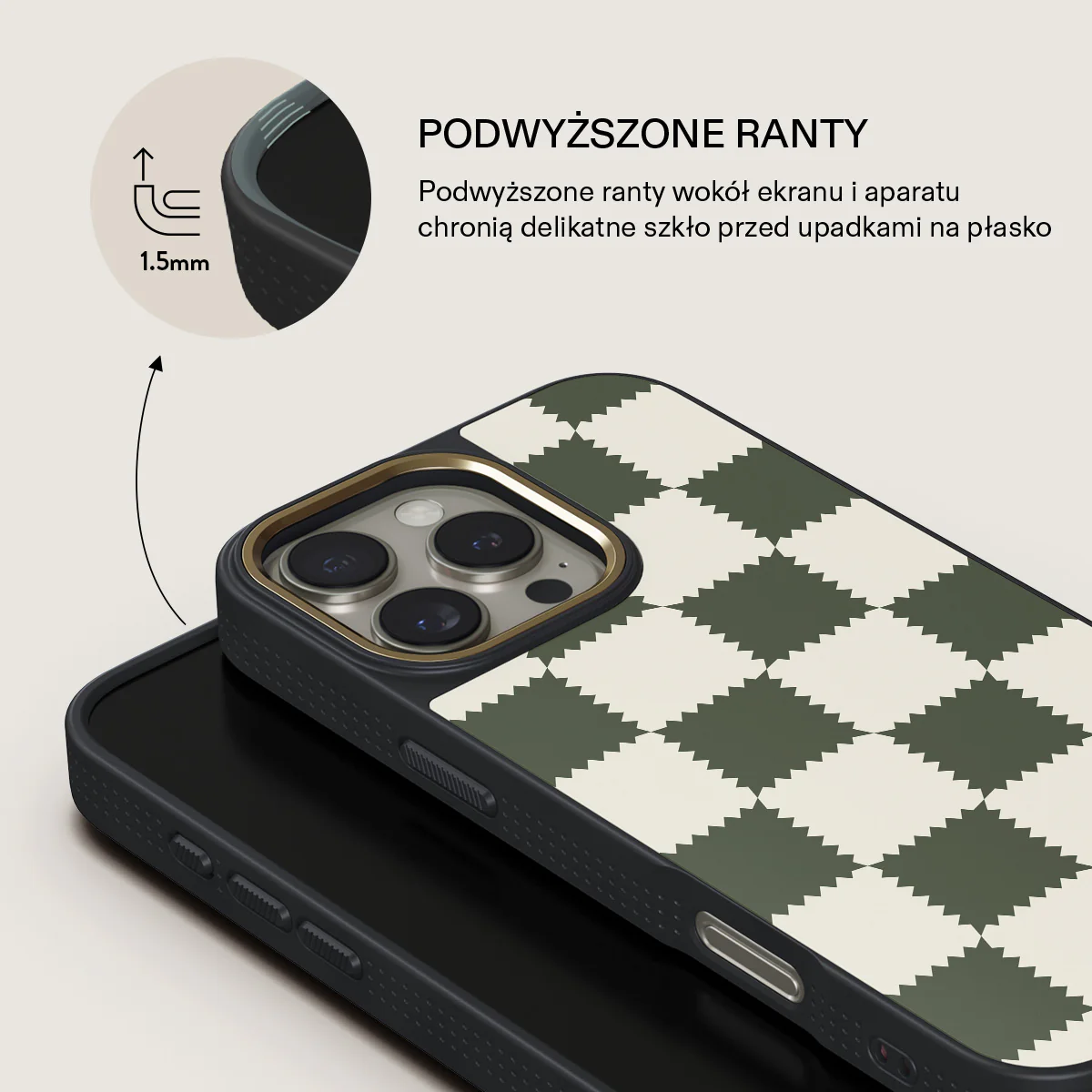 Retro Grid - iPhone 16 Pro Etui - Image 9