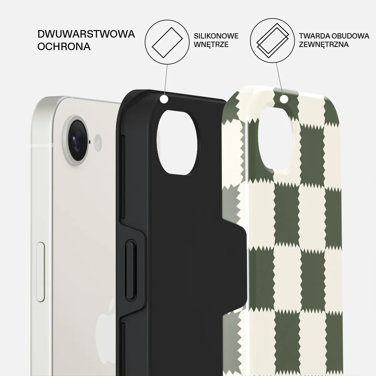 Retro Grid - iPhone 16e Etui - Image 2