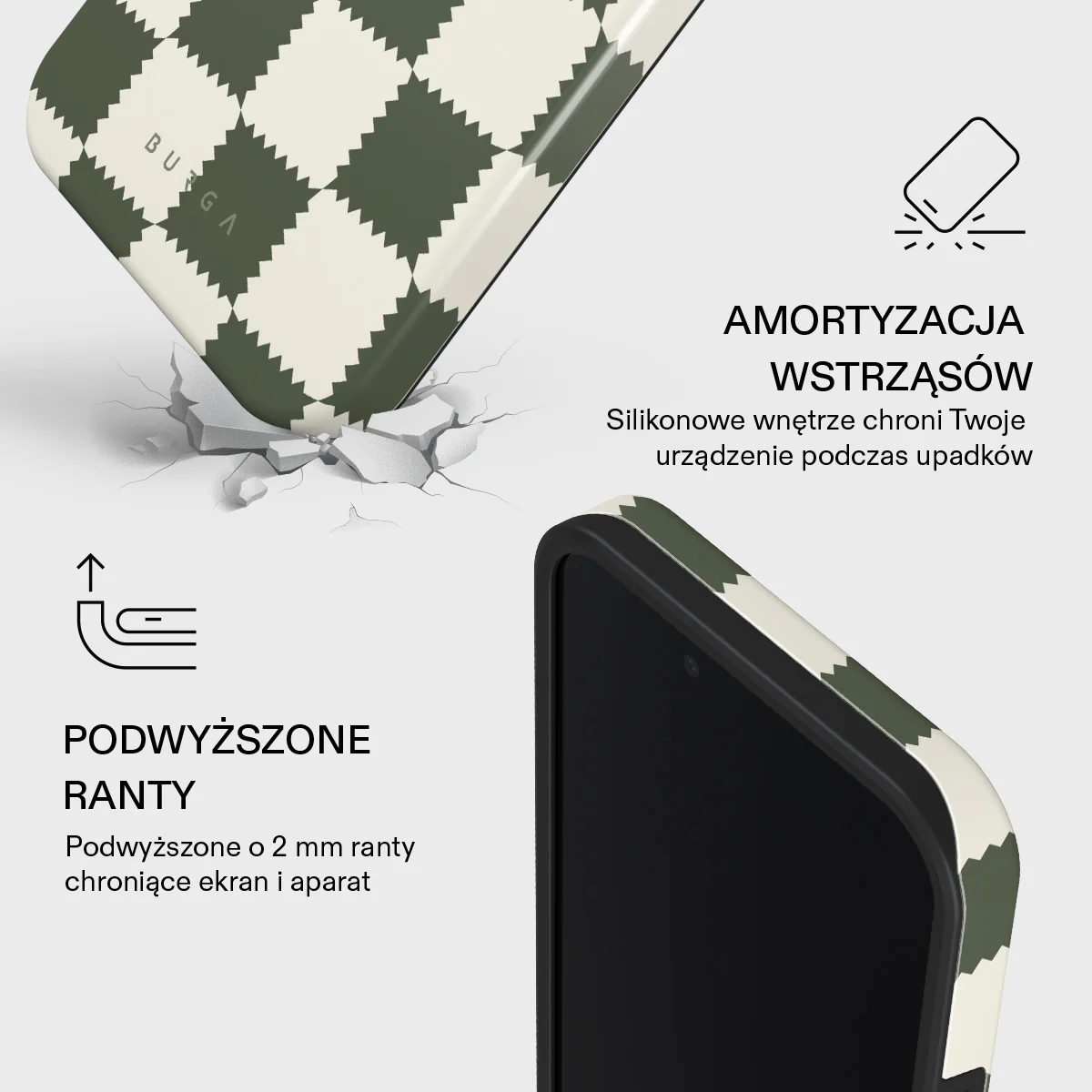 Retro Grid - iPhone 16e Etui - Image 4