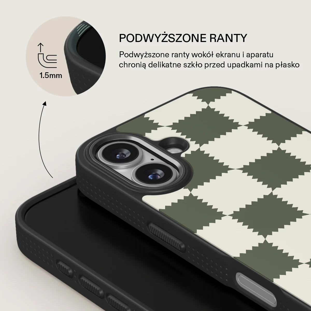 Retro Grid - iPhone 17 Etui - Image 15