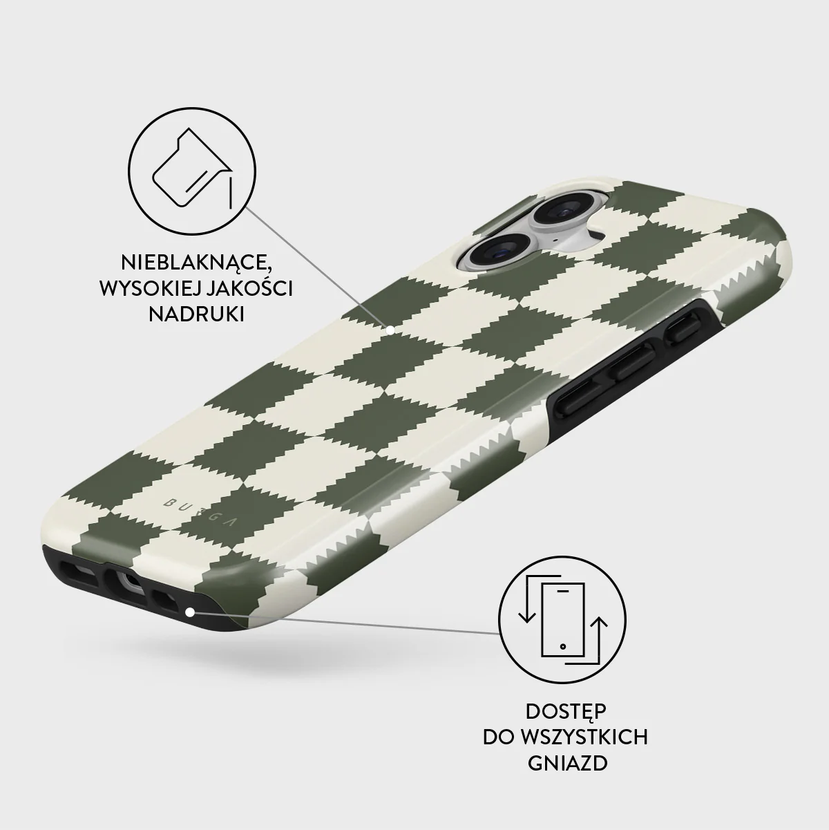 Retro Grid - iPhone 17 Etui - Image 3