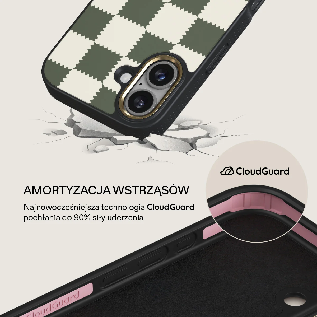 Retro Grid - iPhone 17 Etui - Image 7