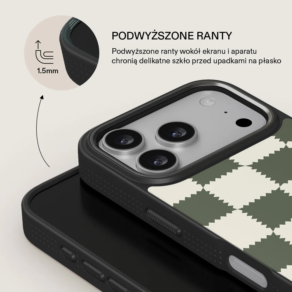 Retro Grid - iPhone 17 Pro Etui - Image 15