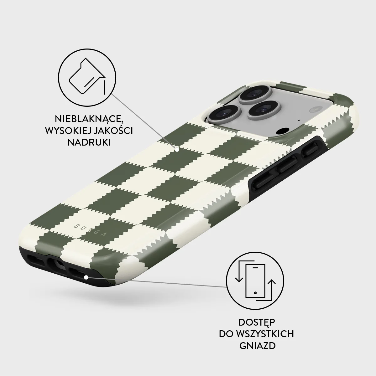 Retro Grid - iPhone 17 Pro Etui - Image 3
