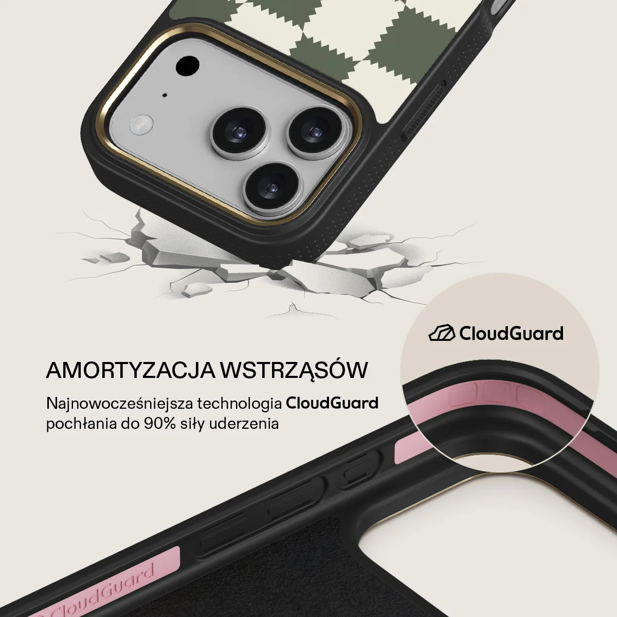 Retro Grid - iPhone 17 Pro Etui - Image 7