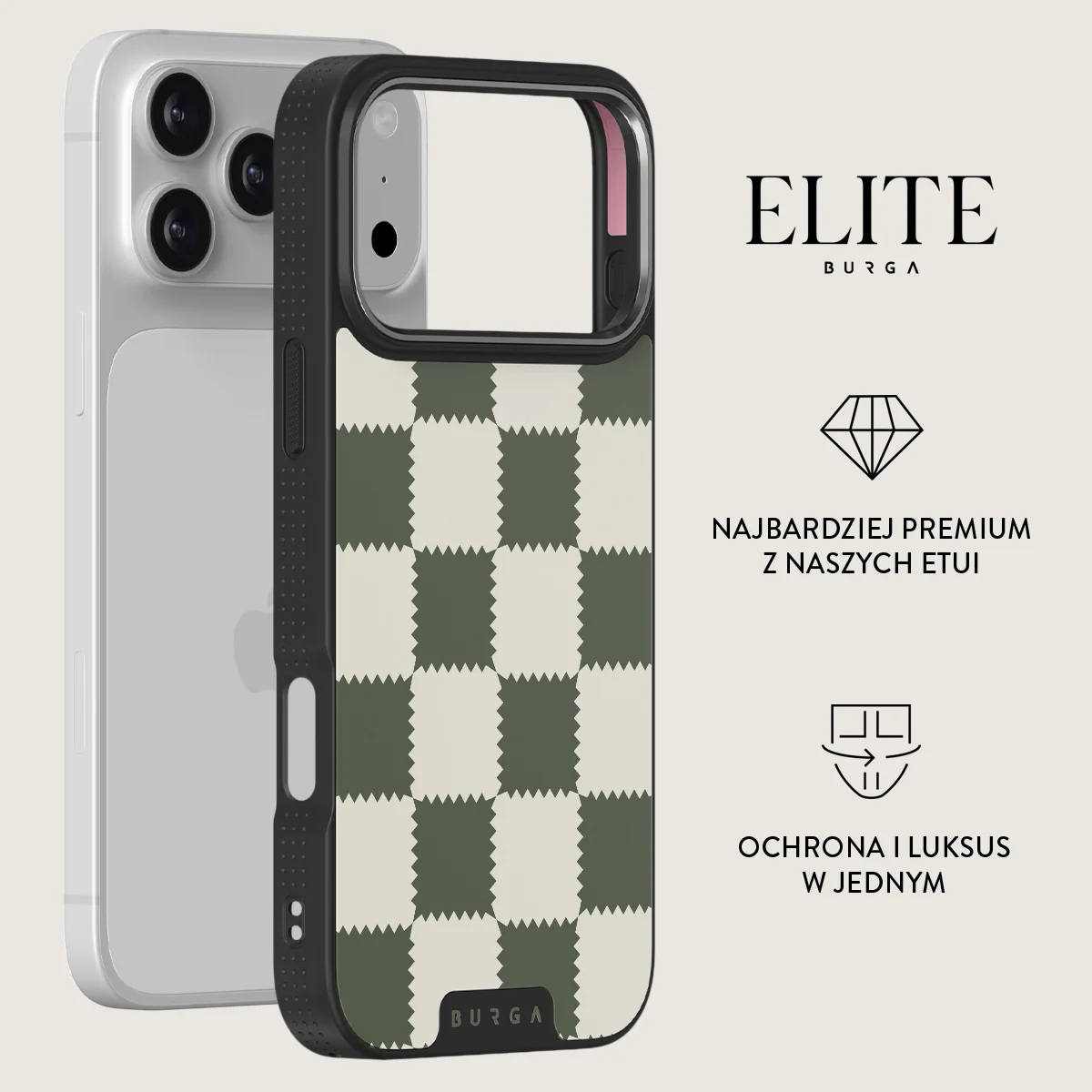 Retro Grid - iPhone 17 Pro Max Etui - Image 13