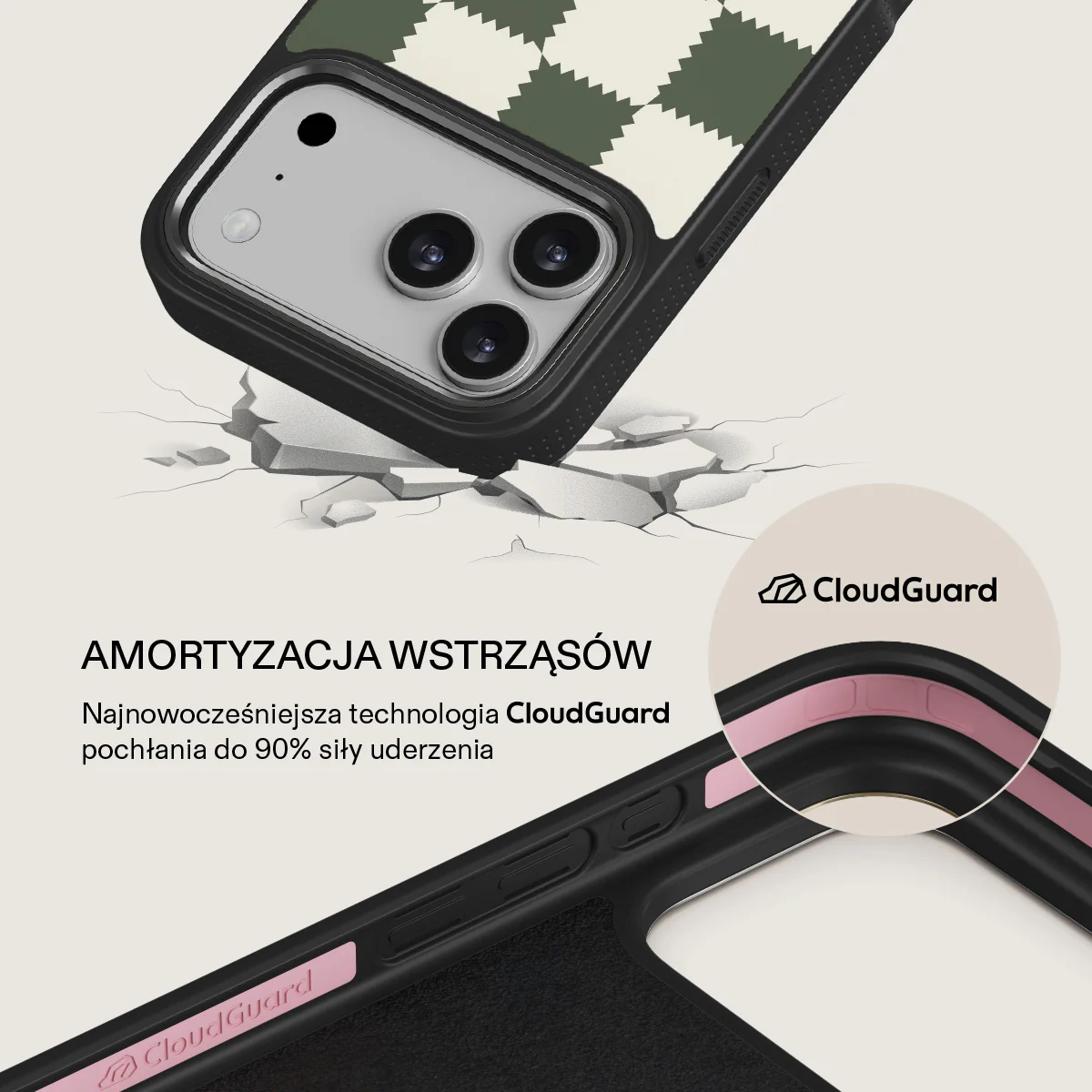 Retro Grid - iPhone 17 Pro Max Etui - Image 14