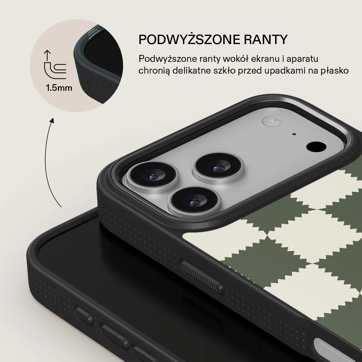 Retro Grid - iPhone 17 Pro Max Etui - Image 15