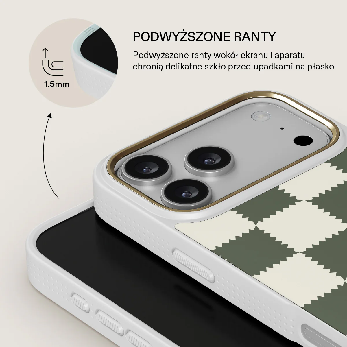 Retro Grid - iPhone 17 Pro Max Etui - Image 22