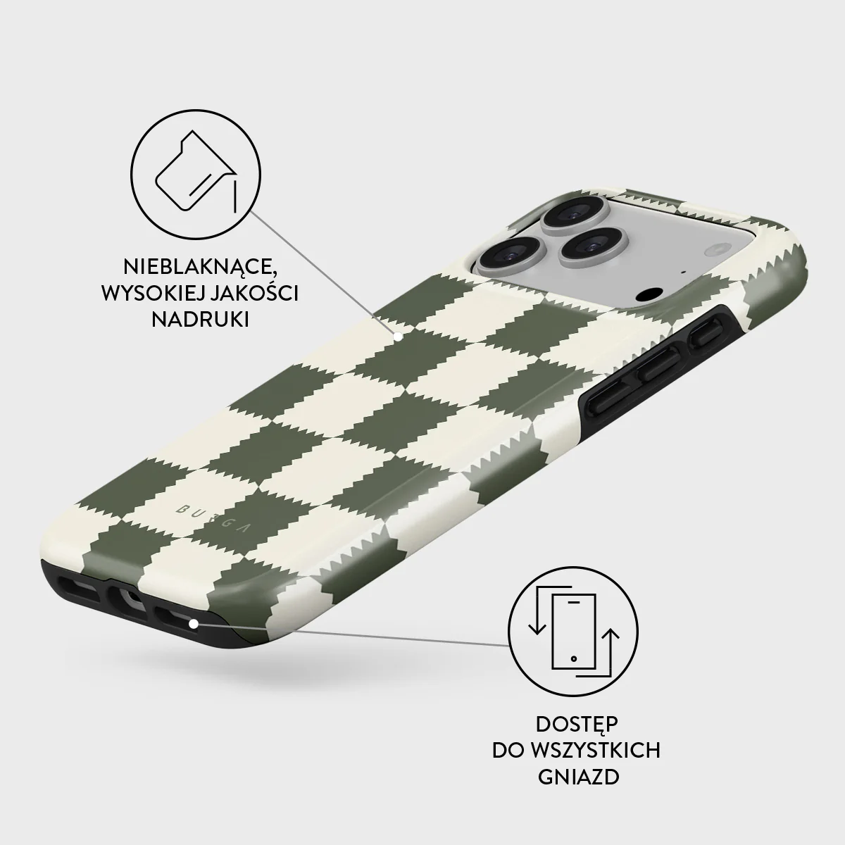Retro Grid - iPhone 17 Pro Max Etui - Image 3