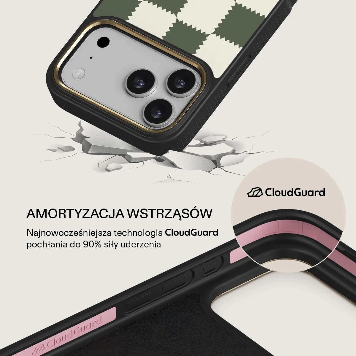 Retro Grid - iPhone 17 Pro Max Etui - Image 7