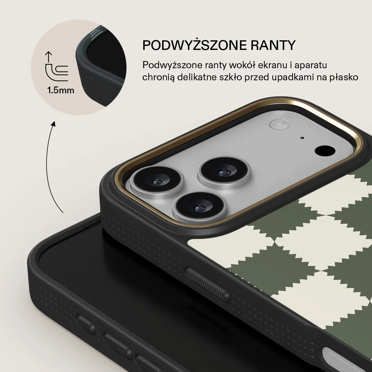 Retro Grid - iPhone 17 Pro Max Etui - Image 8